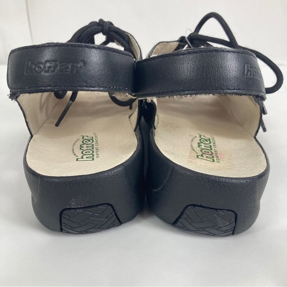 Hotter Switch Leather Comfort Sandals Black NEW IN BOX Size 8 - Picture 6 of 8